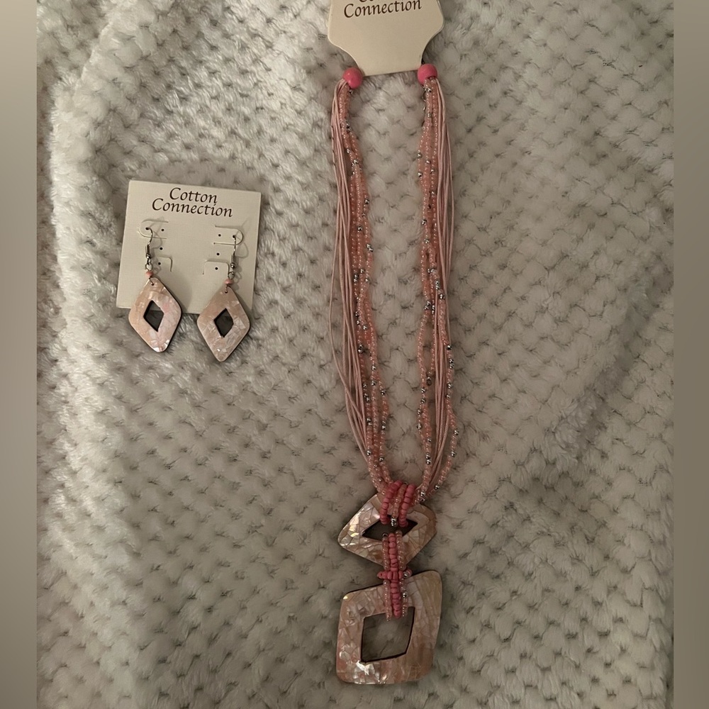 Cotton Connection Pink Jewelry Set